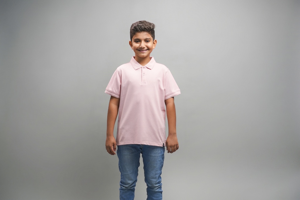 [SCS012] RM KIDS  POLO (PINK, 12Y)