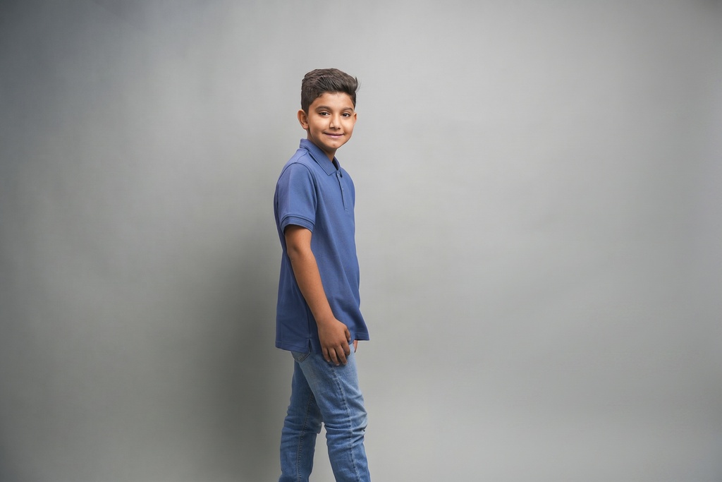 [SCS012] RM KIDS  POLO (BLUE, 12Y)