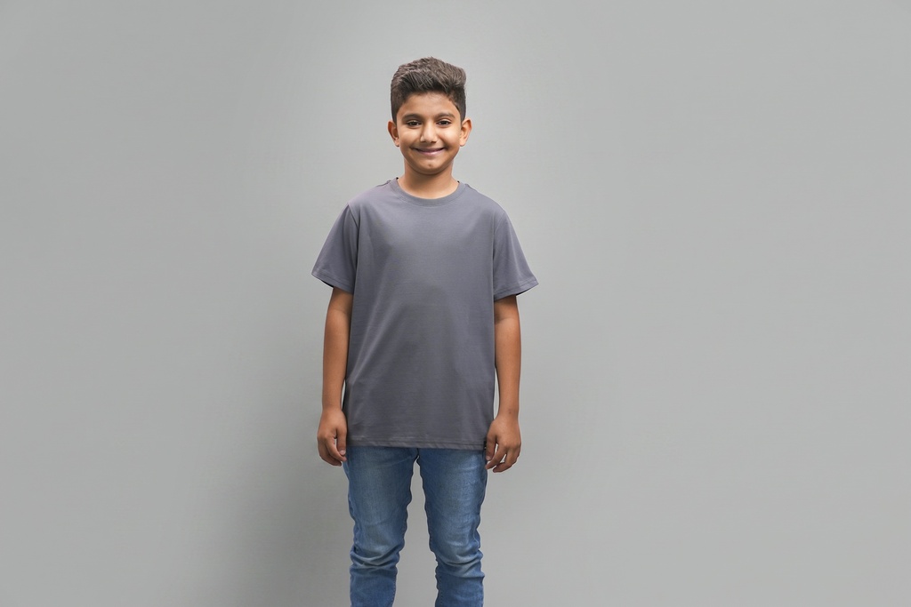 [SCS022] تيشيرت أطفال RM (رمادي فاتح, 12Y)