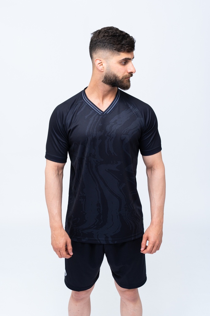 [DFB001] D FOOTBALL T-SHIRT (BLACK, XL)