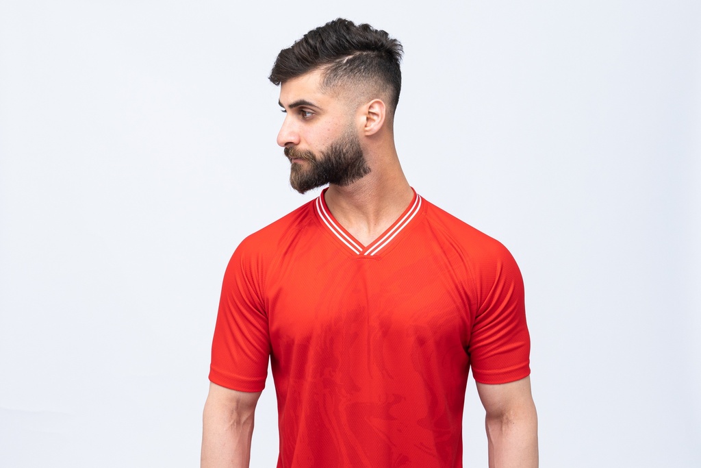 [DFB001] D FOOTBALL T-SHIRT (RED , XL)
