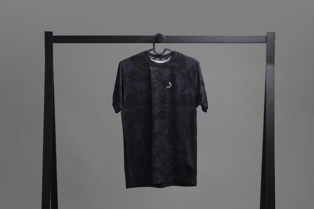 [DFB002] D FOOTBALL T-SHIRT (BLACK, XL)