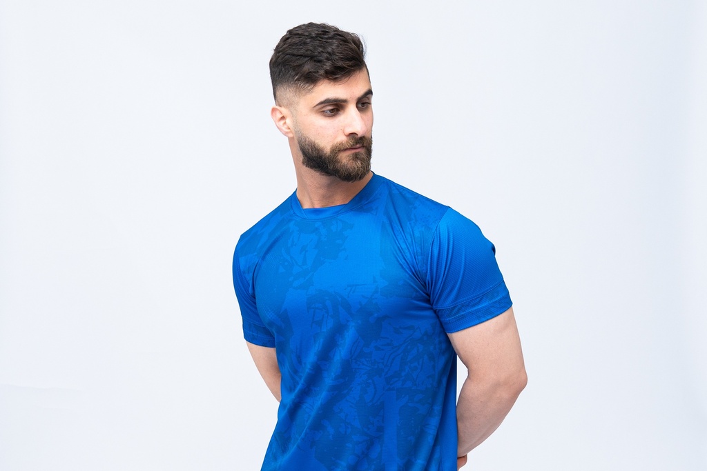 [DFB002] تيشيرت كرة قدم D (أزرق, XL)