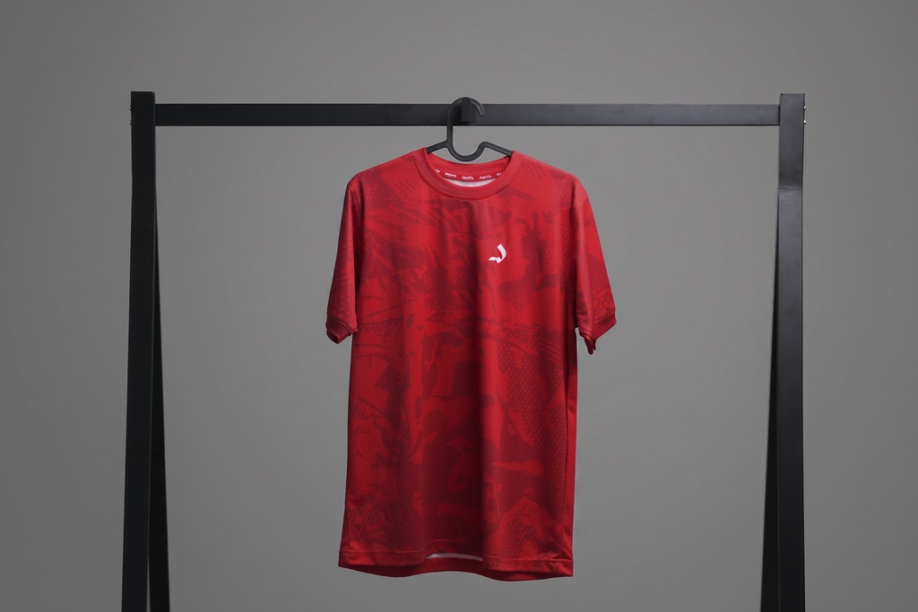 [DFB002] D FOOTBALL T-SHIRT (RED, XL)