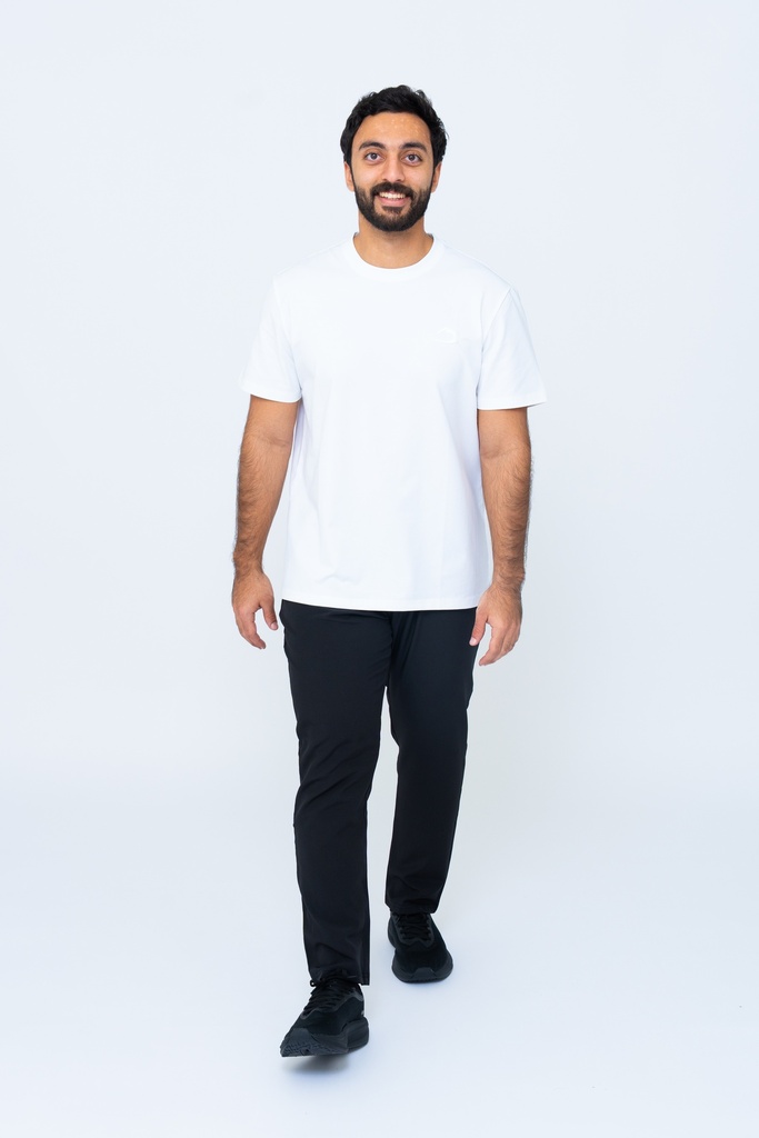 [DEPORTE SOFT T-SHIRT] تي شيرت Deporte الناعم (أبيض, S)